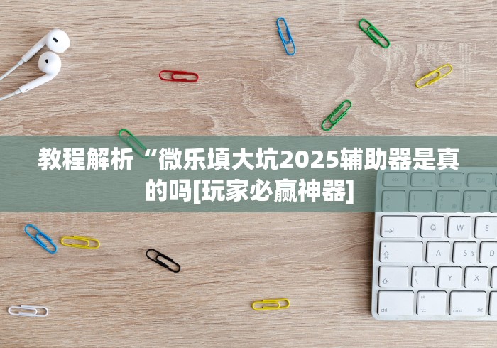 教程解析“微乐填大坑2025辅助器是真的吗[玩家必赢神器]
